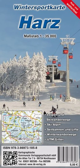Abbildung von Wintersportkarte Harz 1 : 35 000 | 11. Auflage | 2019 | beck-shop.de