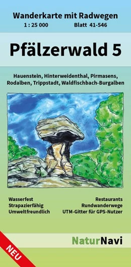 Abbildung von Pfälzerwald 5. Blatt 41-546, 1 : 25 000 | 1. Auflage | 2019 | beck-shop.de