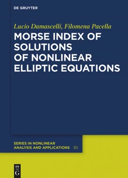 Abbildung von Damascelli / Pacella | Morse Index of Solutions of Nonlinear Elliptic Equations | 1. Auflage | 2024 | beck-shop.de