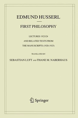 Abbildung von Husserl / Luft | First Philosophy | 1. Auflage | 2019 | beck-shop.de