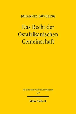 Abbildung von Döveling | Das Recht der Ostafrikanischen Gemeinschaft | 1. Auflage | 2020 | 157 | beck-shop.de