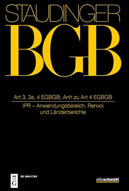 Abbildung von Hausmann / Henrich | J. von Staudingers Kommentar zum Bürgerlichen Gesetzbuch: Staudinger BGB - EGBGB/IPR Einführungsgesetz zum Bürgerlichen Gesetzbuche/IPR: Art 3-4 (Internationales Privatrecht - Allgemeiner Teil) | 1. Auflage | 2019 | beck-shop.de
