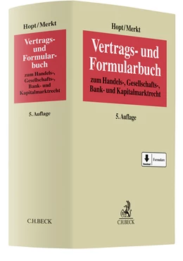 Abbildung von Hopt / Merkt | Vertrags- und Formularbuch | 5. Auflage | 2022 | beck-shop.de