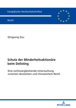 Abbildung von Qingsong | Schutz der Minderheitsaktionäre beim Delisting | 1. Auflage | 2019 | 6057 | beck-shop.de