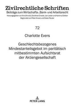 Abbildung von Evers | Geschlechtsbezogenes Mindestanteilsgebot im paritätisch mitbestimmten Aufsichtsrat der Aktiengesellschaft | 1. Auflage | 2019 | 72 | beck-shop.de