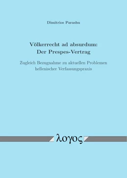 Abbildung von Parashu | Völkerrecht ad absurdum: Der Prespes-Vertrag | 1. Auflage | 2019 | beck-shop.de