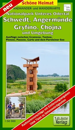 Abbildung von Radwander- und Wanderkarte Nationalpark Unteres Odertal. Schwedt, Angermünde, Gryfino, Chojna und Umgebung 1:50 000 | 1. Auflage | 2019 | beck-shop.de