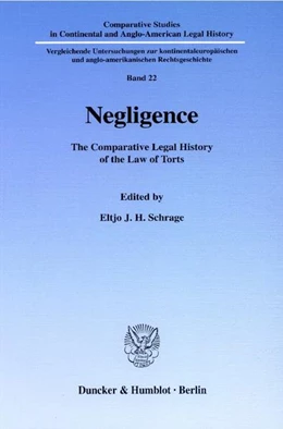 Abbildung von Schrage | Negligence. | 1. Auflage | 2001 | beck-shop.de