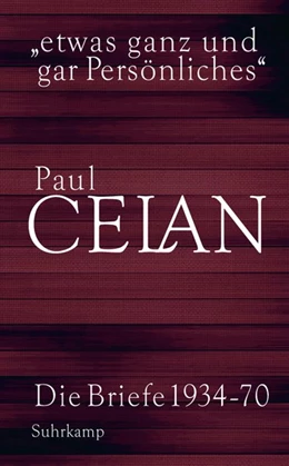 Abbildung von Celan / Wiedemann | »etwas ganz und gar Persönliches« | 1. Auflage | 2019 | beck-shop.de
