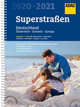 Abbildung von ADAC SuperStraßen Deutschland 1:200 000 (Atlas) mit Österreich 1:300 000 | 13. Auflage | 2019 | beck-shop.de