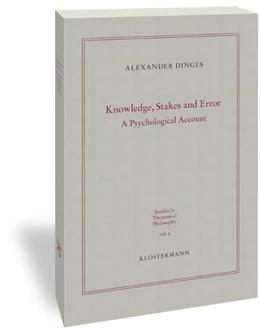 Abbildung von Dinges | Knowledge, Stakes and Error | 1. Auflage | 2019 | beck-shop.de