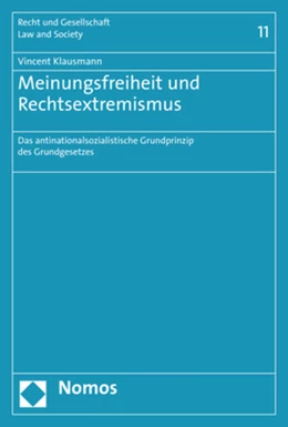 Abbildung von Klausmann | Meinungsfreiheit und Rechtsextremismus | 1. Auflage | 2019 | beck-shop.de