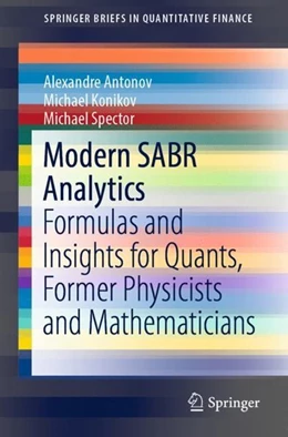 Abbildung von Antonov / Konikov | Modern SABR Analytics | 1. Auflage | 2019 | beck-shop.de