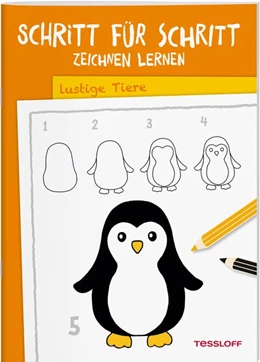Abbildung von Tessloff Verlag | Schritt für Schritt Zeichnen lernen. Lustige Tiere | 1. Auflage | 2019 | beck-shop.de