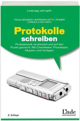 Abbildung von Bögner / Natusch | Protokolle schreiben | 2. Auflage | 2019 | beck-shop.de