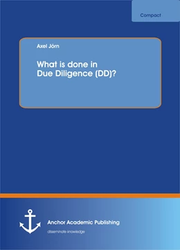 Abbildung von Jörn | What is done in Due Diligence (DD)? | 1. Auflage | 2016 | beck-shop.de