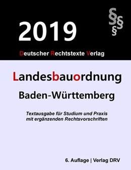 Abbildung von Drv | Landesbauordnung Baden-Württemberg | 7. Auflage | 2019 | beck-shop.de