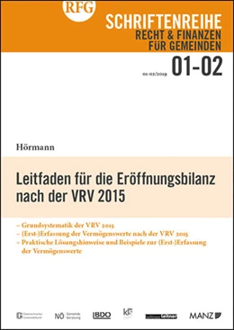 Abbildung von Hörmann | Leitfaden für die Eröffnungsbilanz nach der VRV 2015 | 1. Auflage | 2019 | beck-shop.de