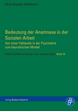 Abbildung von Wyssen-Kaufmann | Bedeutung der Anamnese in der Sozialen Arbeit | 1. Auflage | 2015 | beck-shop.de