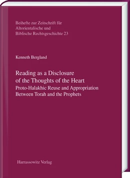 Abbildung von Bergland | Reading as a Disclosure of the Thoughts of the Heart | 1. Auflage | 2019 | beck-shop.de