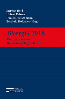 Abbildung von Heid / Reisner | BVergG 2018 | 1. Auflage | 2019 | beck-shop.de