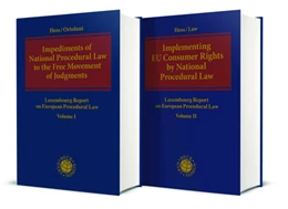 Abbildung von Impediments of National Procedural Law to the Free Movement of Judgments | Implementing EU Consumer Rights by National Procedural Law | 1. Auflage | 2019 | beck-shop.de