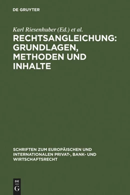 Abbildung von Riesenhuber / Takayama | Rechtsangleichung: Grundlagen, Methoden und Inhalte | 1. Auflage | 2006 | 10 | beck-shop.de