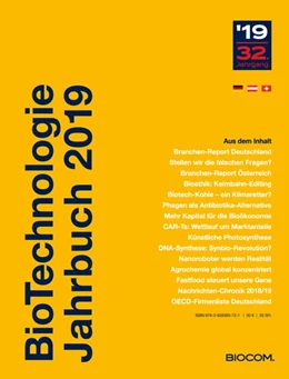 Abbildung von Gabrielczyk / Mietzsch | BioTechnologie Jahrbuch 2019 | 32. Auflage | 2019 | beck-shop.de