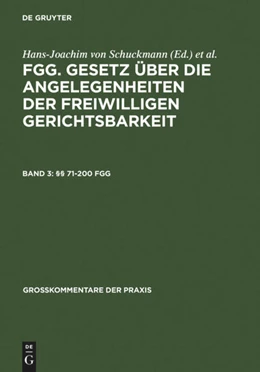 Abbildung von König / Lukoschek | §§ 71-200 FGG | 3. Auflage | 2006 | beck-shop.de