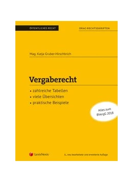 Abbildung von Gruber-Hirschbrich | Vergaberecht (Skriptum) | 6. Auflage | 2019 | beck-shop.de
