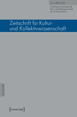 Abbildung von Forschungsstelle Kultur- und / Trautnitz | Zeitschrift für Kultur- und Kollektivwissenschaft | 1. Auflage | 2016 | beck-shop.de