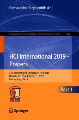 Abbildung von Stephanidis | HCI International 2019 - Posters | 1. Auflage | 2019 | beck-shop.de