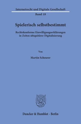 Abbildung von Scheurer | Spielerisch selbstbestimmt | 1. Auflage | 2019 | beck-shop.de