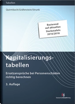 Abbildung von Quirmbach / Gräfenstein | Kapitalisierungstabellen | 3. Auflage | 2020 | beck-shop.de