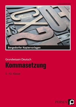 Abbildung von Grzelachowski | Kommasetzung | 1. Auflage | 2019 | beck-shop.de