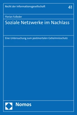 Abbildung von Fußeder | Soziale Netzwerke im Nachlass | 1. Auflage | 2019 | 41 | beck-shop.de