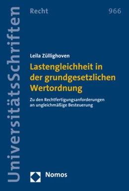 Abbildung von Züllighoven | Lastengleichheit in der grundgesetzlichen Wertordnung | 1. Auflage | 2019 | 966 | beck-shop.de