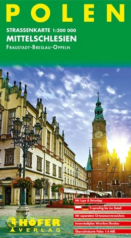 Abbildung von Höfer | Höfer Polen PL006 Mittelschlesien - Fraustadt /Breslau /Oppeln/1 : 200 000 | 19. Auflage | 2020 | beck-shop.de