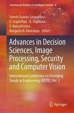 Abbildung von Satapathy / Raju | Advances in Decision Sciences, Image Processing, Security and Computer Vision | 1. Auflage | 2019 | beck-shop.de
