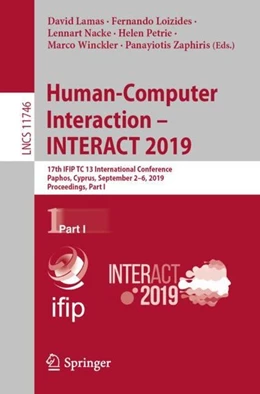 Abbildung von Lamas / Loizides | Human-Computer Interaction - INTERACT 2019 | 1. Auflage | 2019 | beck-shop.de