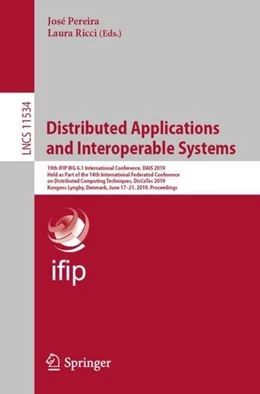 Abbildung von Pereira / Ricci | Distributed Applications and Interoperable Systems | 1. Auflage | 2019 | beck-shop.de