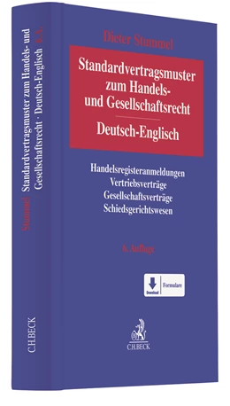 Abbildung von Stummel | Standardvertragsmuster zum Handels- und Gesellschaftsrecht = German-English Standard Forms and Agreements in Company and Commercial Law | 6. Auflage | 2021 | beck-shop.de