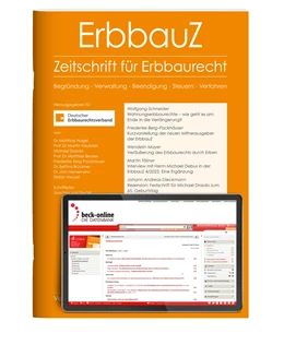 Abbildung von ErbbauZ • Zeitschrift für Erbbaurecht | 1. Auflage | 2025 | beck-shop.de