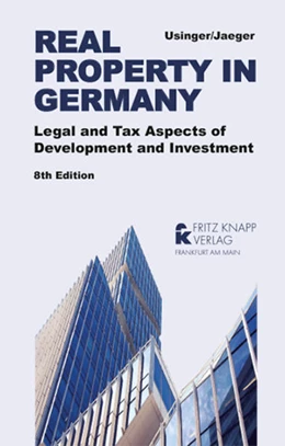Abbildung von Usinger / Jaeger | Real Property in Germany | 8. Auflage | 2019 | beck-shop.de
