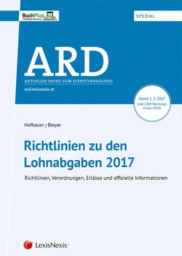 Abbildung von Hofbauer / Bleyer | Richtlinien zu den Lohnabgaben 2017 | 11. Auflage | 2017 | beck-shop.de