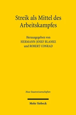 Abbildung von Blanke / Conrad | Streik als Mittel des Arbeitskampfes | 1. Auflage | 2019 | beck-shop.de