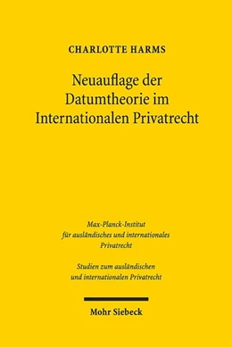Abbildung von Harms | Neuauflage der Datumtheorie im Internationalen Privatrecht | 1. Auflage | 2019 | beck-shop.de
