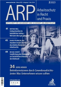 Abbildung von ARP • Arbeitsschutz in Recht und Praxis | 1. Auflage | 2025 | beck-shop.de