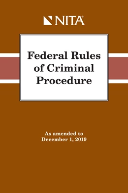 Abbildung von Federal Rules of Criminal Procedure | 1. Auflage | 2019 | beck-shop.de
