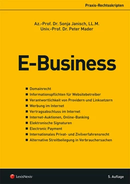 Abbildung von Janisch / Mader | E-Business | 5. Auflage | 2016 | beck-shop.de